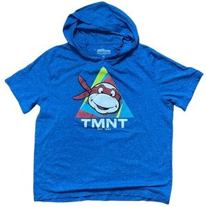 Adorable rare vintage teenage mutant ninja turtles kids xl hoodie short sleeve